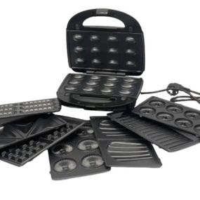 Электрическая бутербродница мультимейкер 8 в 1 Rainberg RB-2283 3000Вт со сменными насадками NK-47