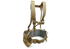 Тактичний пояс розвантажувальний РПС з кріпленнім MOLLE та плечовими лямками Піксель без підсумків