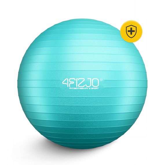 М'яч для фітнесу (фітбол) 4FIZJO 75 см Anti-Burst Mint (P-5905973404792) | Зображення 9