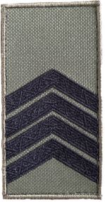 Пагон Шеврони з вишивкой "Старший сержант ЗСУ" Хакі   роз. 10*5 см