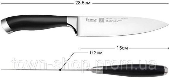 Нож поварской Fissman Elegance 15см из нержавеющей стали FN-2467 | Зображення 1
