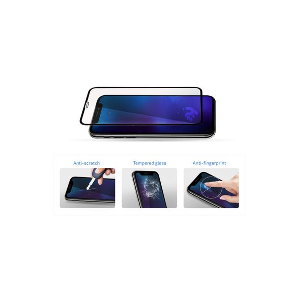 Скло захисне 2E Samsung Galaxy A14 (A145F) 2.5D FCFG black (2E-G-A14-SMFCFG-BB) | Зображення 1