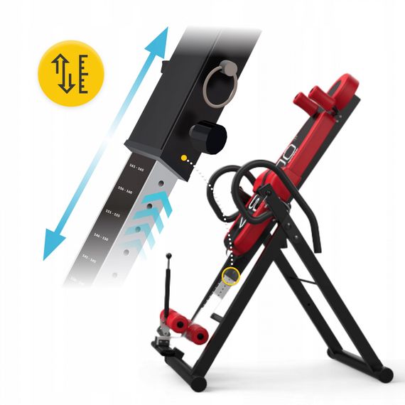 Стіл інверсійний 4FIZJO регульований 4FJ0654 Black/Red (P-5905973401944) | Зображення 6