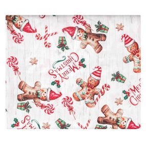 Скатерть Ardesto Christmas Gingerbread ART07HG 120х140 см красная