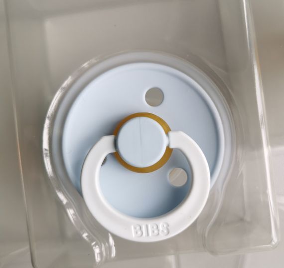 Соска Bibs Colour round 6-18 міс baby blue glow | Зображення 2