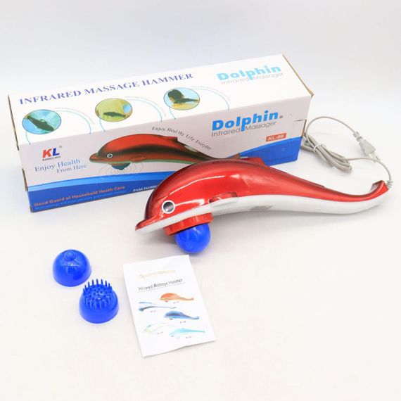 Інфрачервоний масажер для тіла "Дельфін", від мережі, RF-889 (DL117) / Ручний вібромасажер для спини | Зображення 9