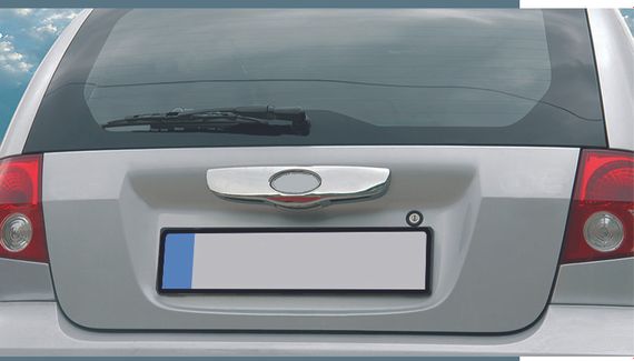Накладка над номером (2002-2006, нерж.) для Hyundai Getz | Зображення 3