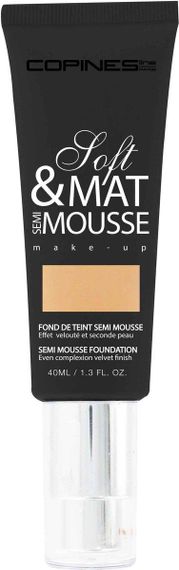 Тональный крем для лица мягкий и матовый Copines line Paris SOFT AND MATT SEMI MOUSSE 02 Beige Doré | Зображення 1