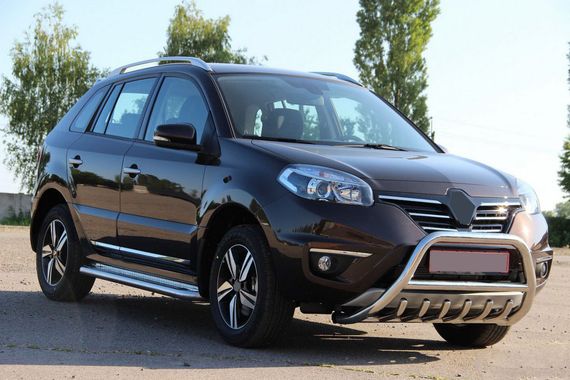 Кенгурятник WT003 (нерж.) для Renault Koleos 2008-2016 рр | Зображення 1