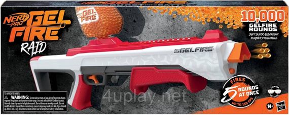 Бластер NERF Gelfire Raid Blaster Дробовик Нерф Про Гельфайр Рейд кульки орбізи Оригінал Hasbro | Зображення 2