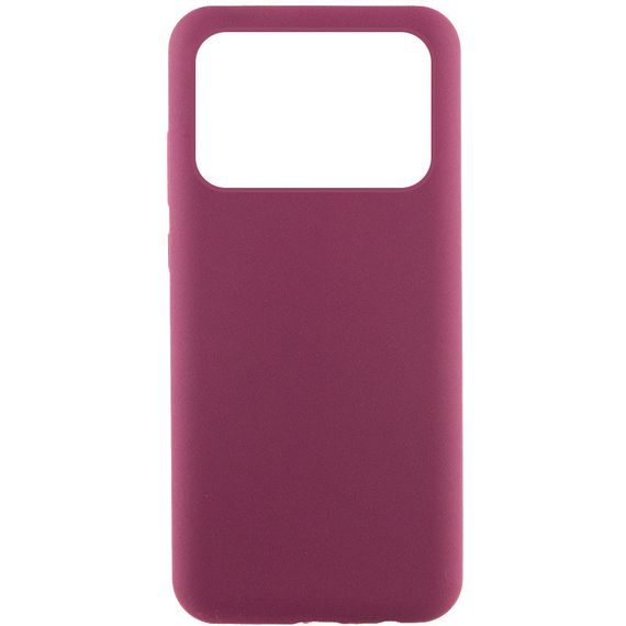 Чехол Silicone Cover Lakshmi (AAA) для Xiaomi Poco X6 Pro Бордовый / Plum