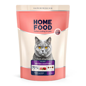 Сухий корм Hoom Food British And Scottish для котів британських і шотландських порід, індичка і качка 400г