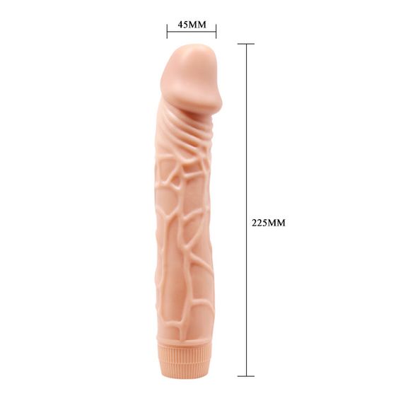 Вібратор BAILE BOB Vibrating Sofy Skin 22,5 cm Sex Aura | Зображення 5