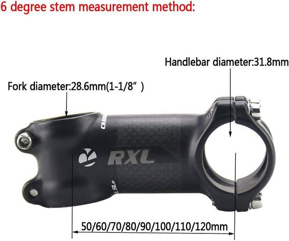 Кермо-винос RXL SL 31.8 мм 60 мм, карбоновий, 6°, для MTB, шосе, гравій, апгрейд та шосейних велосипедів | Зображення 5