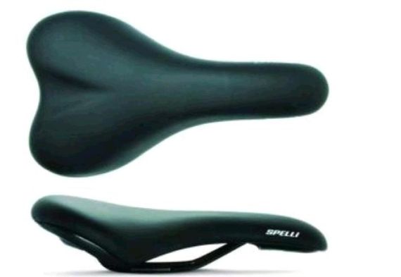 Седло велосипедное   (SPORT, черное, Spelly) FM-4