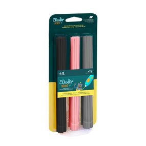 Стержень для 3D-ручки 3Doodler набор Микс (75 шт: черный, розовый, серый) (3DS-ECO-MIX3-75) - Топ Продаж!
