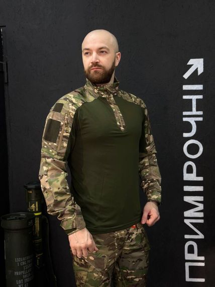 Тактичний Військовий Убакс Олива /Мультикам 4.5.0 Покращений Under Body Armor Combat Shirt | Зображення 7