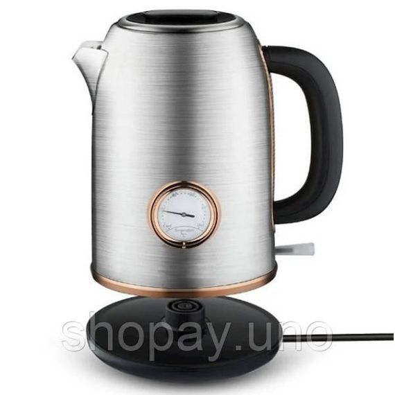 Электрочайник с термометром и корпусом из нержавеющей стали Domotec MS 7849