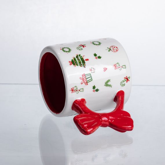 Новорічна порцелянова чашка для чаю та кави 400 (мл) Merry Christmas CR-1-18 | Зображення 1