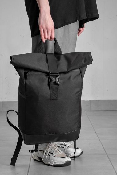 Повсякденний рюкзак Роллтоп шкільний Without Basic Black | Зображення 3