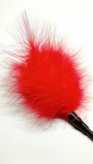 Щіткалка з пір'ям «Love tickler», колір червоний sexstyle | Зображення 1