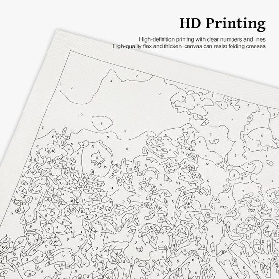 Картина за номерами "Дім на болоті" Bougimal 40×50 см, набір для малювання без рами, акрил, творчий подарунок | Зображення 3