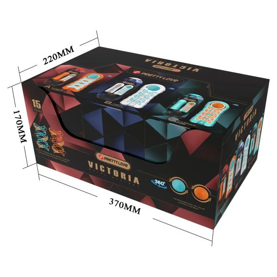 Набор из 15 шт мастурбаторов Pretty Love - VICTORIA WHIRL MYSTERY, BM-009229T6H Sex Aura | Зображення 6