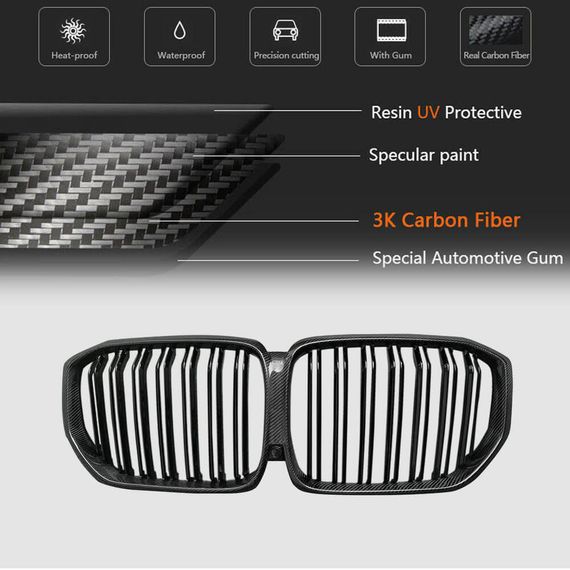 Решетки M-Look V2 (2018-2022, Карбон) для BMW X5 G05 2019- гг | Зображення 4