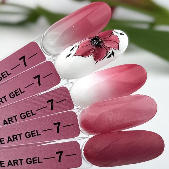 Гель-краска для омбре Crooz Art gel ombre № 07 (бмалиново-розовый) 3мл