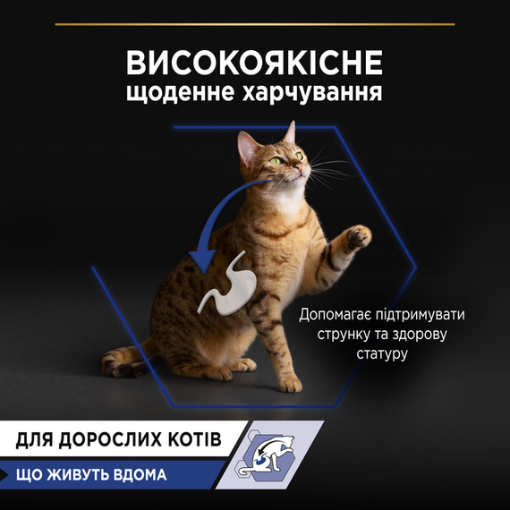 Вологий корм Purina PRO PLAN Adult Indoor для дорослих котів, які живуть вдома, лосось 86г | Зображення 3
