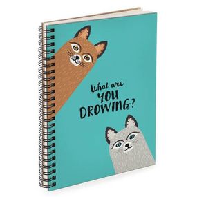 Скетчбук What are you drowing? 18x21 см (BDP_18L003)