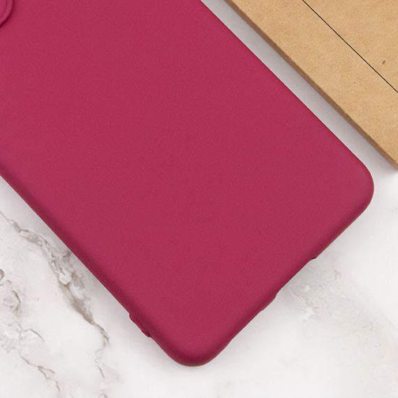 Чехол TPU GETMAN Liquid Silk Full Camera для Xiaomi Redmi 13 4G / Poco M6 4G Бордовый / Marsala | Зображення 1