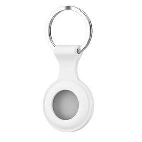 Силиконовый чехол брелок Primo SS2 для метки трекера Apple AirTag - White