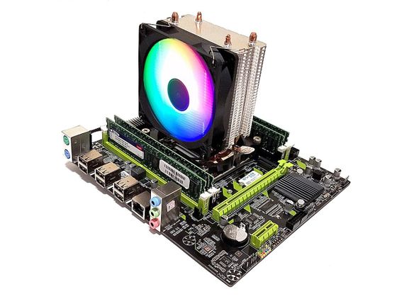 Комплект: Материнська плата Envinda X79G v1.51 + Intel Xeon E5-2670 v1 (8 (16) ядер по 2.6 - 3.3 GHz) / 32 GB DDR3 + Кулер Zezzio ZH-DL200C б/в | Зображення 1