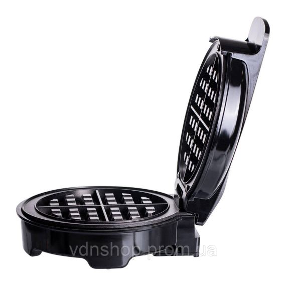 Вафельница для бельгийских вафель с антипригарным покрытием и LED-индикатором 1000 Вт круглая Sokany SK-519 | Зображення 1