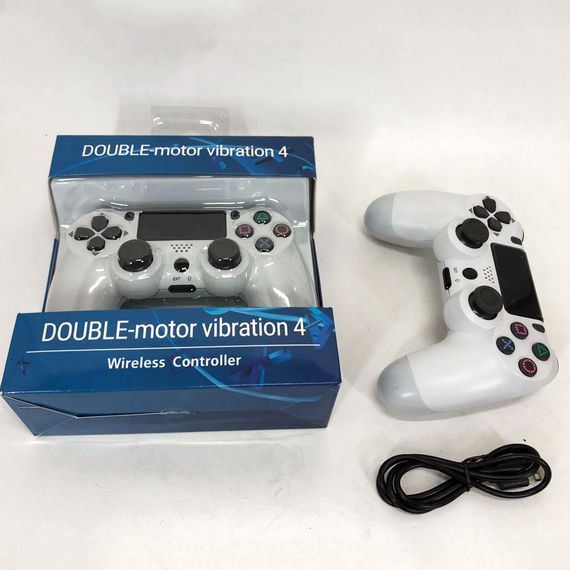 Джойстик DOUBLESHOCK для PS 4, бездротовий ігровий геймпад PS4/PC акумуляторний джойстик. Колір білий TA-86 | Зображення 6