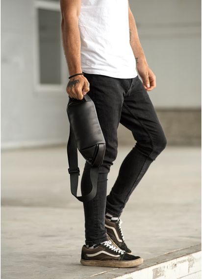 Мужская сумка бананка Sambag Holster MSH чорна 36 × 14 × 4 см (87119131m) | Зображення 5