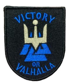 Шевроны  Щиток "Victory or Valhalla"  вышивкой