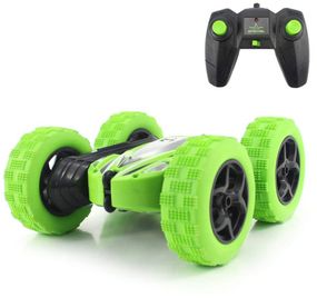 Машинка перевертыш вездеход трюковая на радиоуправлении Ydjia Stunt Car D828 Green