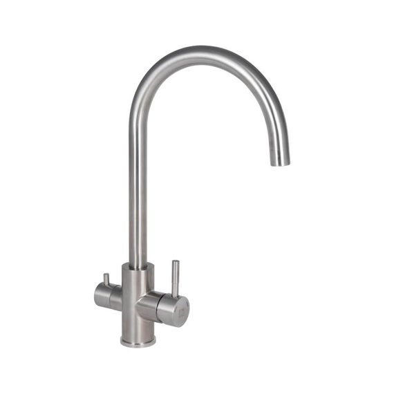 Змішувач для кухні Lidz Aria 24U-SFS, U-подібний з підключенням фільтра