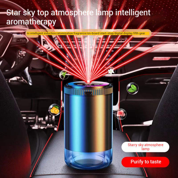 Розумний автомобільний очисник повітря Starry Sky Summit/Аромодифузор від USB 5 режимів | Зображення 8