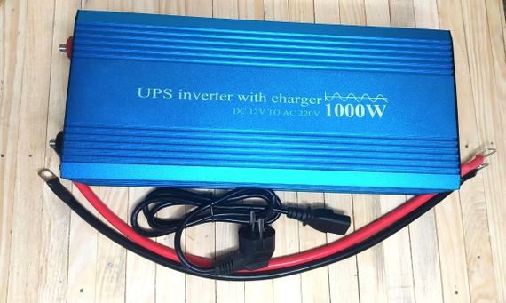 UPS Інвертор 1000/2000 ват із зарядним пристроєм ДБЖ 12/220 Чистий синус | Зображення 1