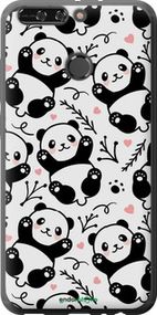 Чохол на Huawei Honor V9 / Honor 8 Pro Панди "4318u-1246-2448"