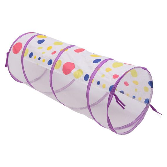 Намет дитячий 3 в 1 70×70×90 см ігровий намет з тунелем і басейном Фіолетовий HP-S-4NDV | Зображення 4