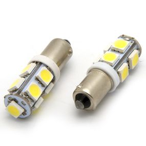 Светодиодная лампа AllLight T 8.5  9 диодов 5050 BA9S 12V WHITE