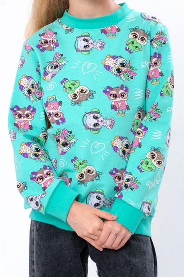 Джемпер для дівчинки Носи своє 128 Ментоловий (p-8224-166589) | Зображення 2