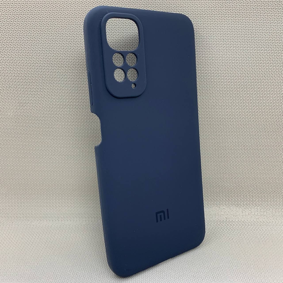 Чохол з логотипом для Xiaomi Redmi Note 11S | Протиударний | Soft Touch | Синій