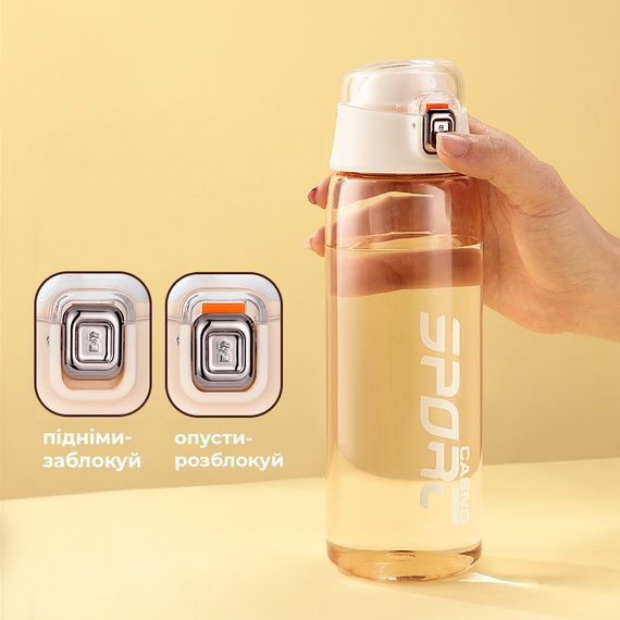 Пляшка для води CASNO 550 мл KXN-1220 Жовта | Зображення 6