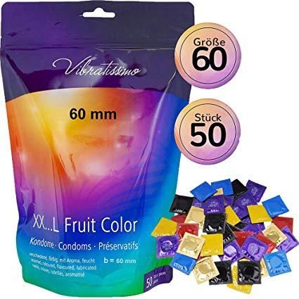 Презервативи - Vibratissimo XX ... L Fruit Color, 60 мм, 50 шт. sexstyle