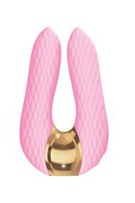 Вибратор для клитора Shunga Aiko Light Pink, гибкие кончики, Рожевий